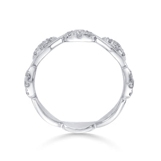 Zircon Twisted Wave 925 Sterling Silver Ring