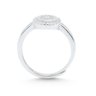 Minimalist Star Signet 925 Sterling Silver Adjustable Ring