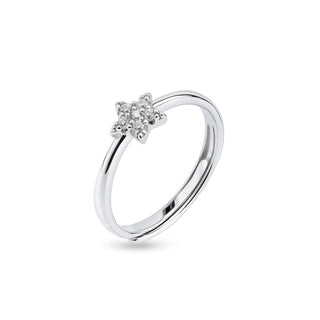 Nipura 925 Sterling Silver Minimalist Star Ring - Adjustable