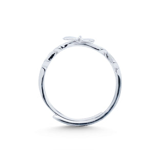 Nipura 925 Sterling Silver Minimalist Butterfly Ring - Adjustable