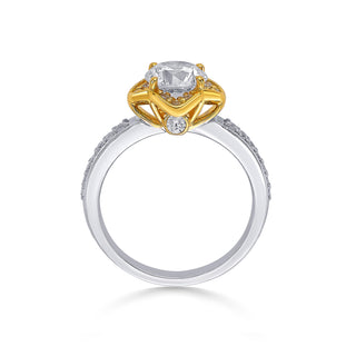 Blooming Star Solitaire 925 Sterling Silver Ring