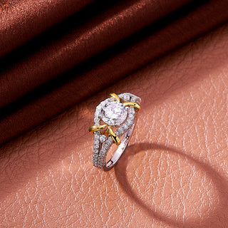 Floating 925 Sterling Silver Solitaire Ring