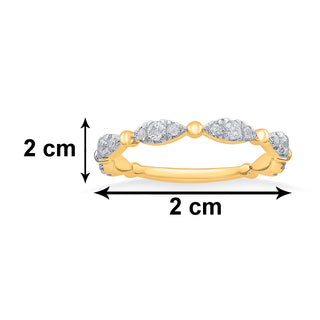 Zircon Wave 925 Sterling Silver Stackable Ring