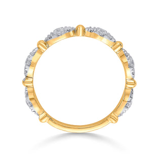 Zircon Wave 925 Sterling Silver Stackable Ring