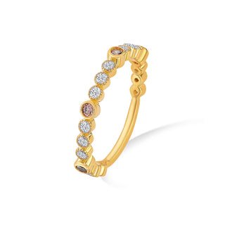 Studded Wrap Stackable 925 Sterling Silver Ring
