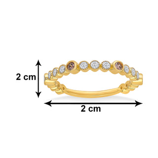 Studded Wrap Stackable 925 Sterling Silver Ring