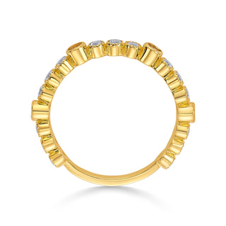 Studded Wrap Stackable 925 Sterling Silver Ring