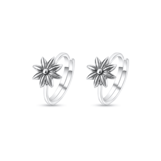 Starburst 925 Sterling Silver Toe Rings