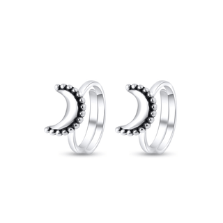 Crescent Moon 925 Sterling Silver Toe Rings