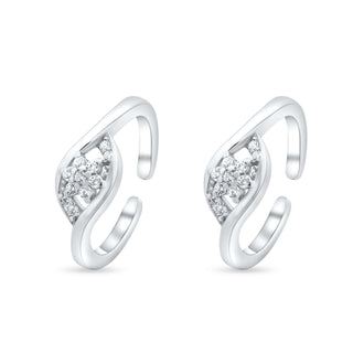 Golden Stride 925 Sterling  Silver Adjustable Toe Ring
