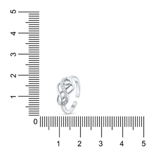 Petal Path 925 Sterling Silver Adjustable Toe Rings