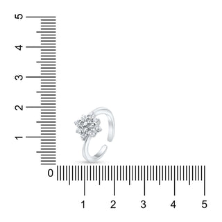 Ringlet Charm 925 Sterling Silver Adjustable Toe Ring