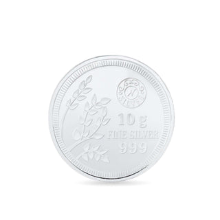 10g 999 Pure Silver Ganesh & Laxmi Coin | Divine Blessings