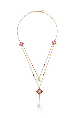 Nipura 925 Sterling Silver Kumudani Mala Layer Necklace