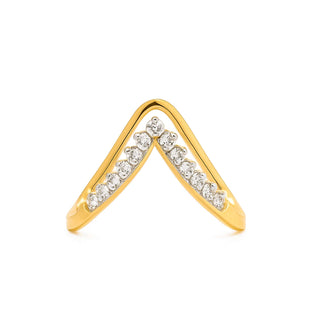 Gold-Tone Viraasat Luxe 925 Sterling Silver Vanki Ring
