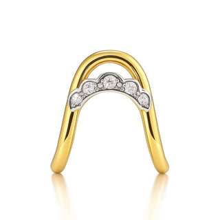 Vedika 925 Sterling Silver Vanki Ring