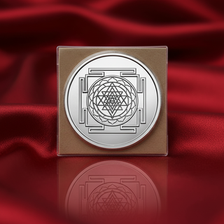 Silver Shree Yantra Coins: Wealth Symbols for Dhanteras