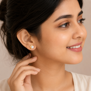 92.5 Rose Silver Earrings: Blooming Elegance in Sterling Silver