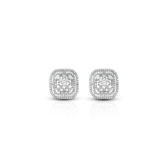 Zirconia Orb Grace Brass Earrings