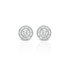 Zirconia Bold Grace Brass Earrings
