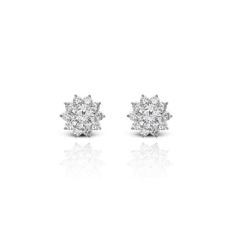Classic Bountiful Brass Stud Earrings