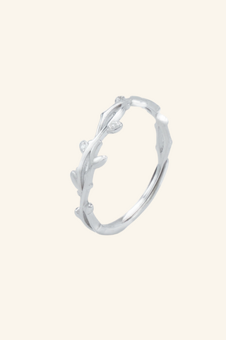 Nipura 925 Sterling Silver Minimalist Wreath Ring - Adjustable