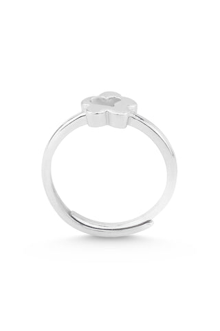 Nipura 925 Sterling Silver Minimalist Tiny Heart Ring - Adjustable