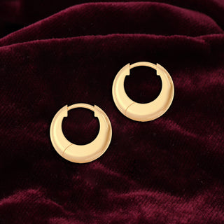 Golden Baaliya Brass Hoop Earrings