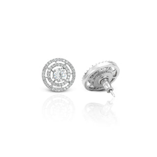 Zirconia Bold Grace Brass Earrings