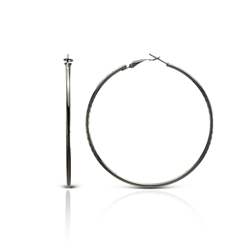 Antique Classic Brass Hoop Earrings