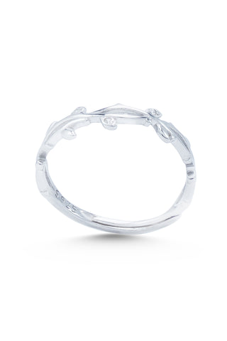 Nipura 925 Sterling Silver Minimalist Wreath Ring - Adjustable