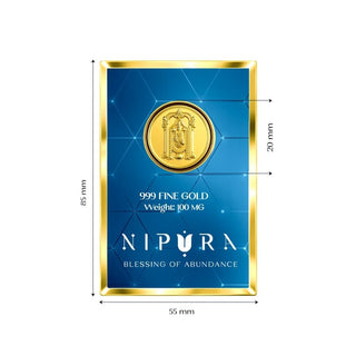 24KT Pure Balaji Coin — Premium Gift, 100mg Ultra Thin