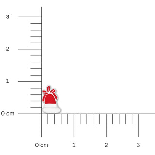 Santa Hat Sterling Silver Stud Earrings