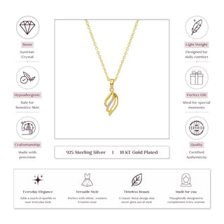 Glowing Fantasy 18kt Gold-Plated Silver Necklace