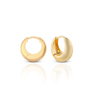 Golden Baaliya Brass Hoop Earrings
