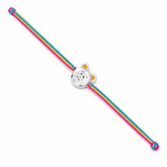Teddy Face 925 Sterling Silver Kids Rakhi for Toddler, Kids & Teen Brother