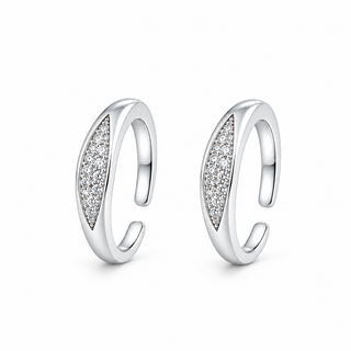 Twinkle 925 Sterling Silver Adjustable Toe Ring