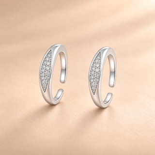 Twinkle 925 Sterling Silver Adjustable Toe Ring