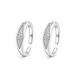 Twinkle 925 Sterling Silver Adjustable Toe Ring