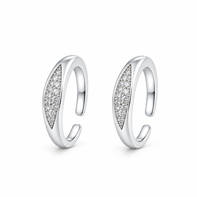 Twinkle 925 Sterling Silver Adjustable Toe Ring
