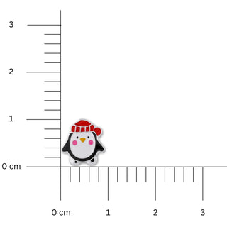 Penguin Enamel Stud Earrings – Sterling Silver