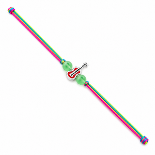 Guitar 925 Sterling Silver Thread Rakhi for Music Lover Teen & Adult Brother