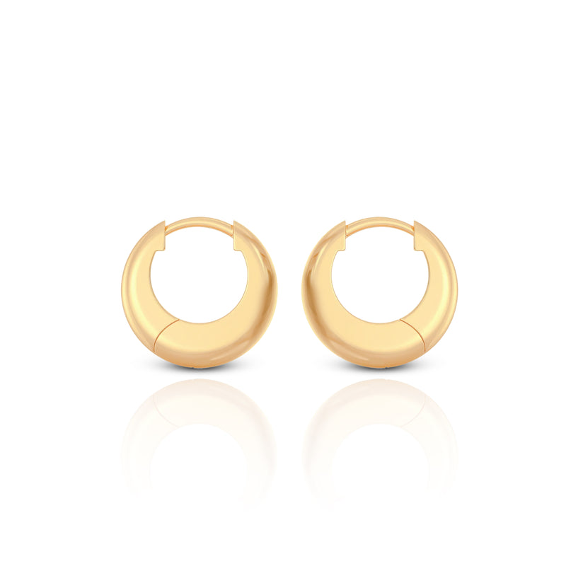Golden Baaliya Brass Hoop Earrings