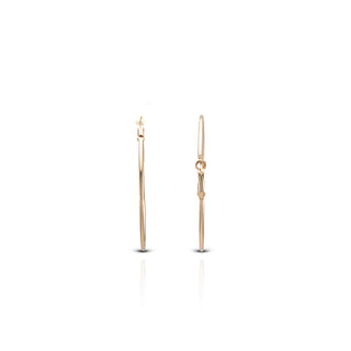 Golden Classic Brass Hoop Earrings