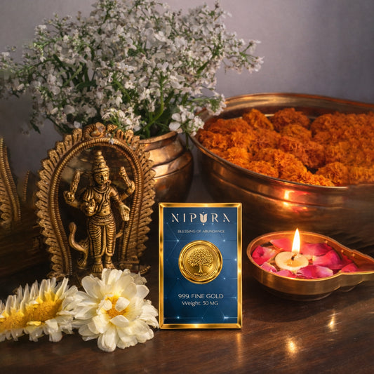 24KT 999 Pure Gold Gift Coin – Tree of Life | 50mg | Nipura