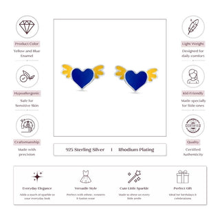 Skyheart 925 Sterling Silver Kids Earrings