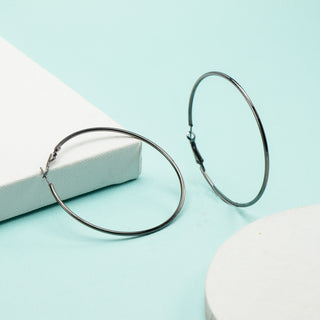 Antique Classic Brass Hoop Earrings