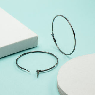 Antique Classic Brass Hoop Earrings