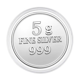 5g Pure Silver Coin – Sri Yantra Engraving | Sacred Geometry | Prosperity & Protection Coin