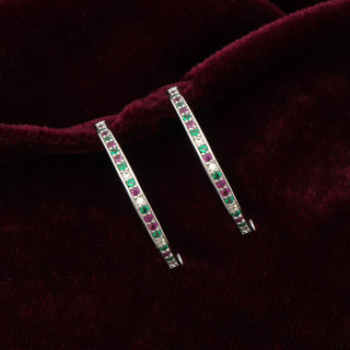 Colour Me Pretty Brass Hoop Earrings